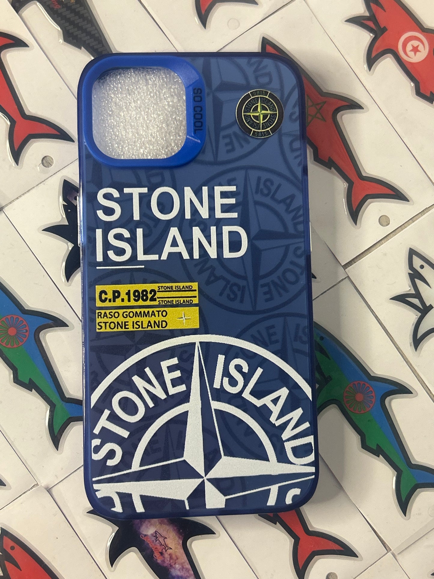 Coque Stone Bleu