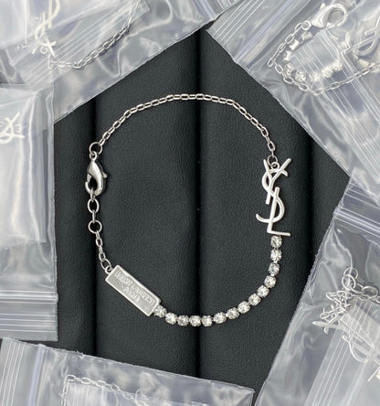 Bracelet YSL argenté