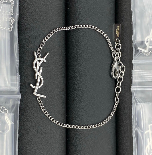Bracelet Ysl argenté #2